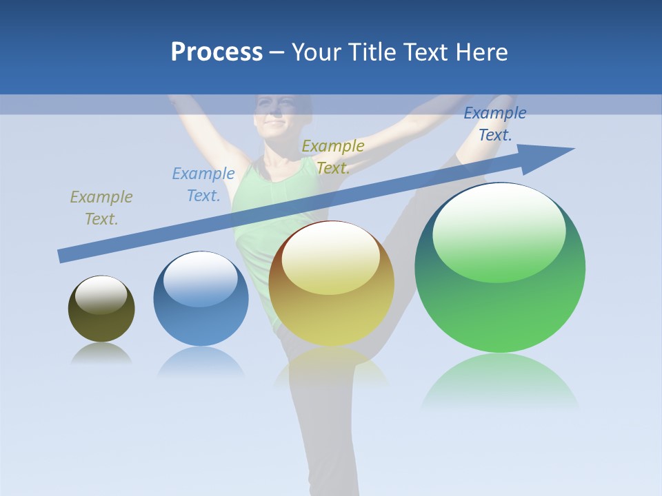 Gymnastics Lifestyle Stretch PowerPoint Template