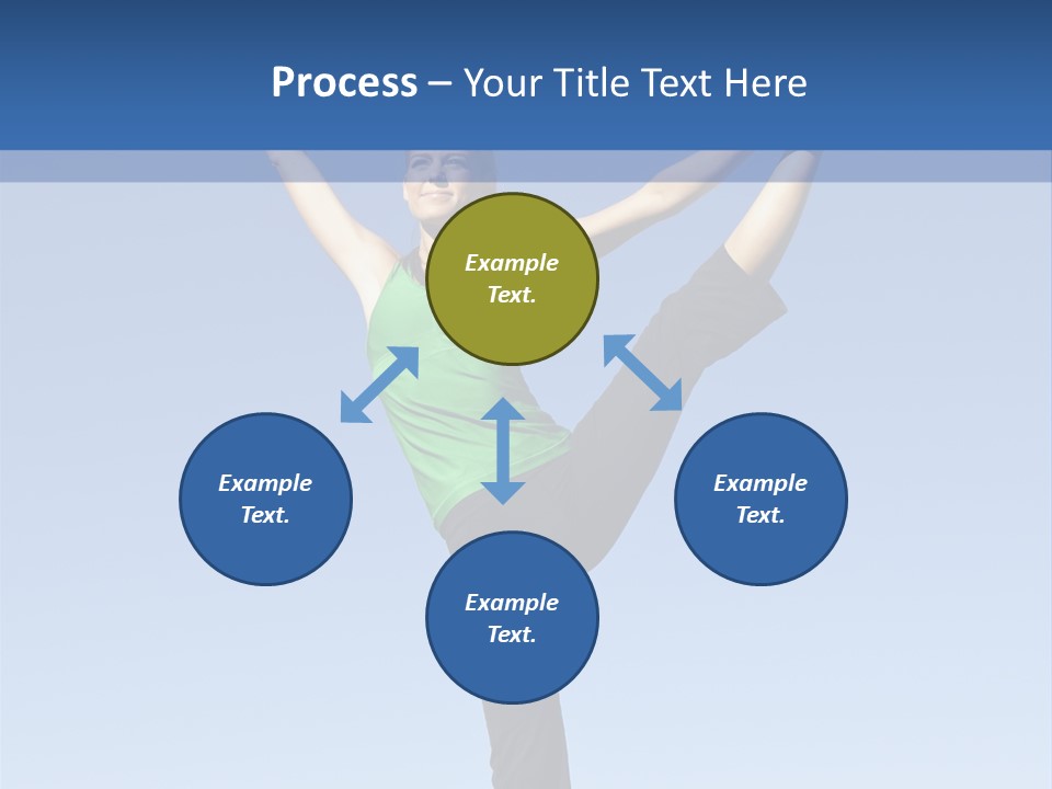 Gymnastics Lifestyle Stretch PowerPoint Template