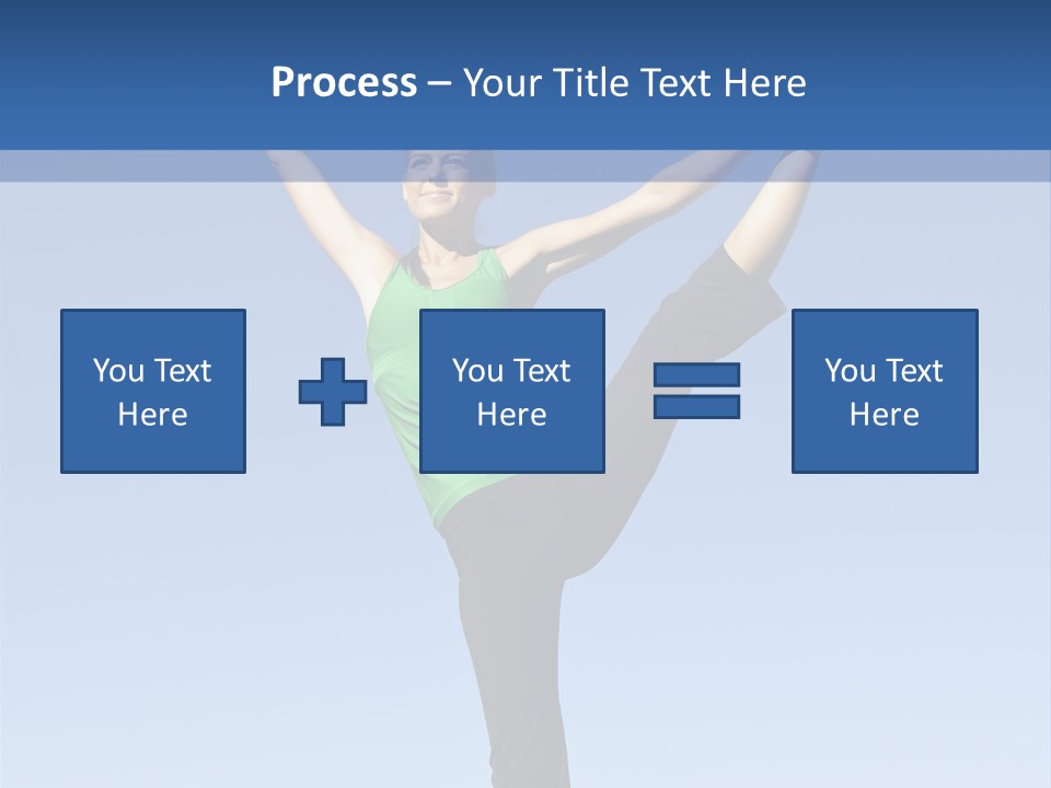 Gymnastics Lifestyle Stretch PowerPoint Template
