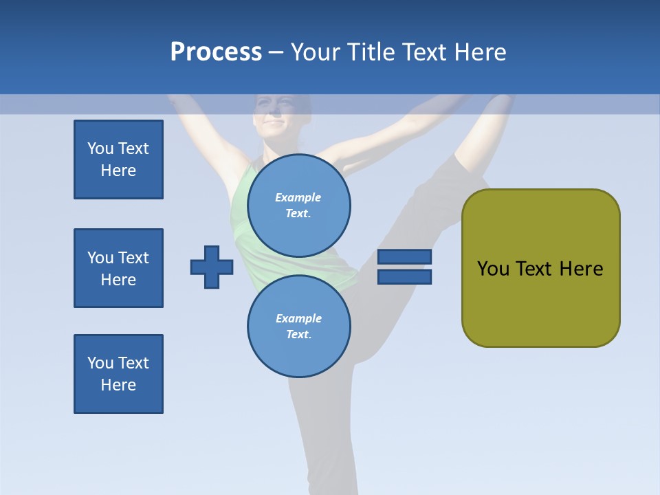 Gymnastics Lifestyle Stretch PowerPoint Template