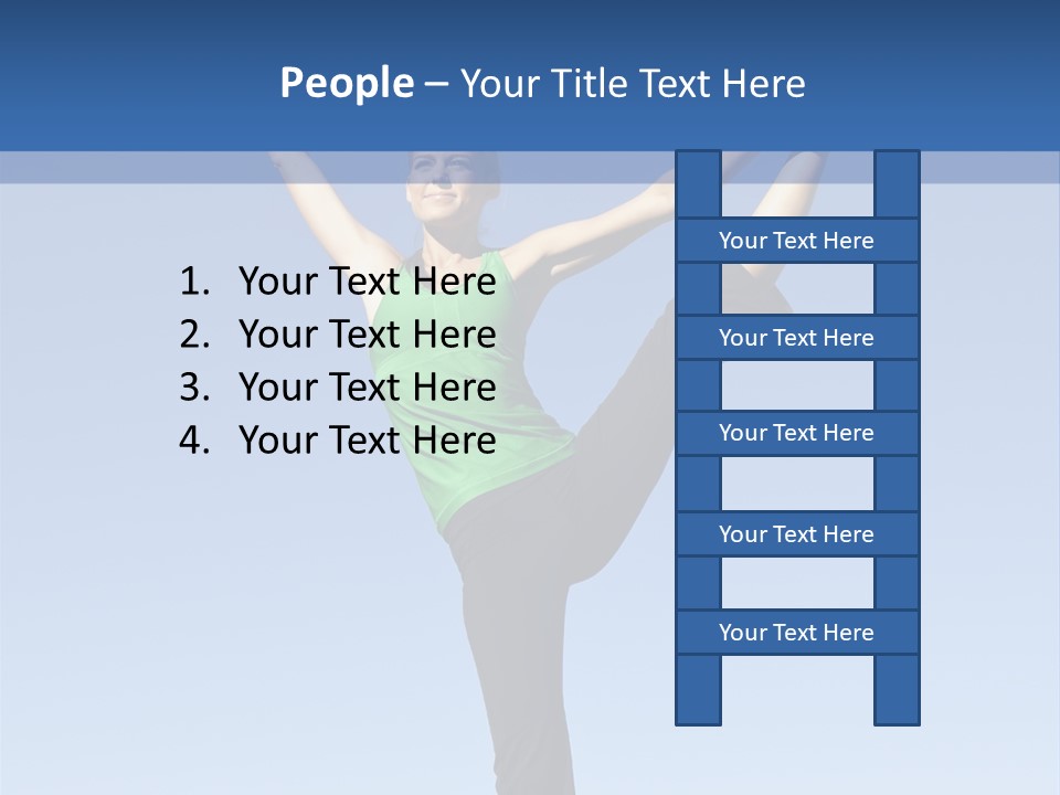 Gymnastics Lifestyle Stretch PowerPoint Template