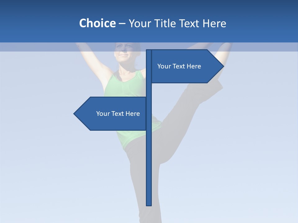 Gymnastics Lifestyle Stretch PowerPoint Template