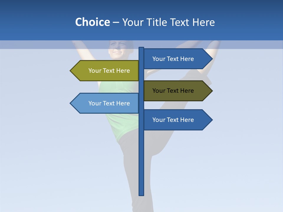 Gymnastics Lifestyle Stretch PowerPoint Template