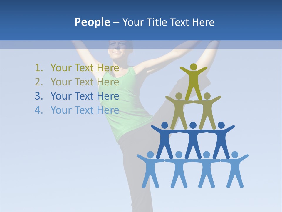 Gymnastics Lifestyle Stretch PowerPoint Template