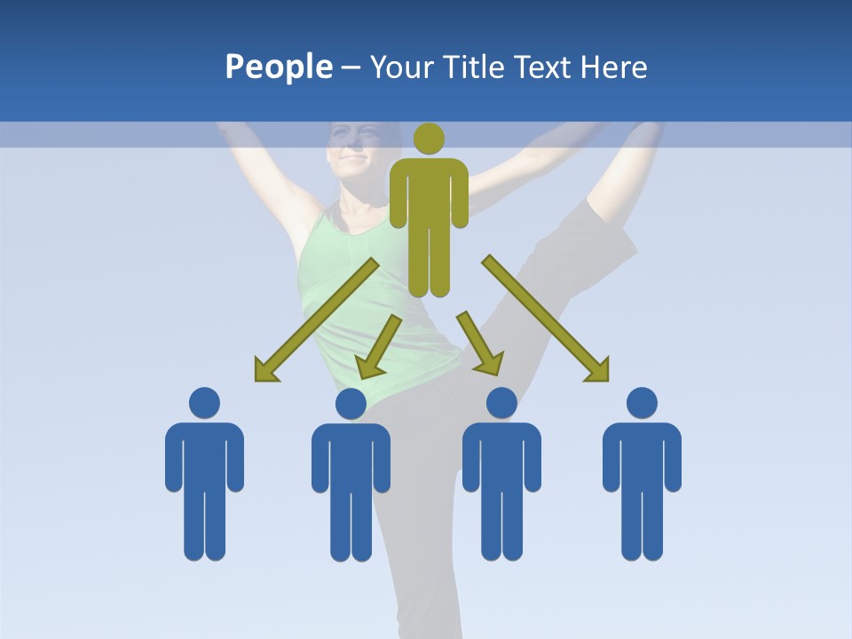 Gymnastics Lifestyle Stretch PowerPoint Template