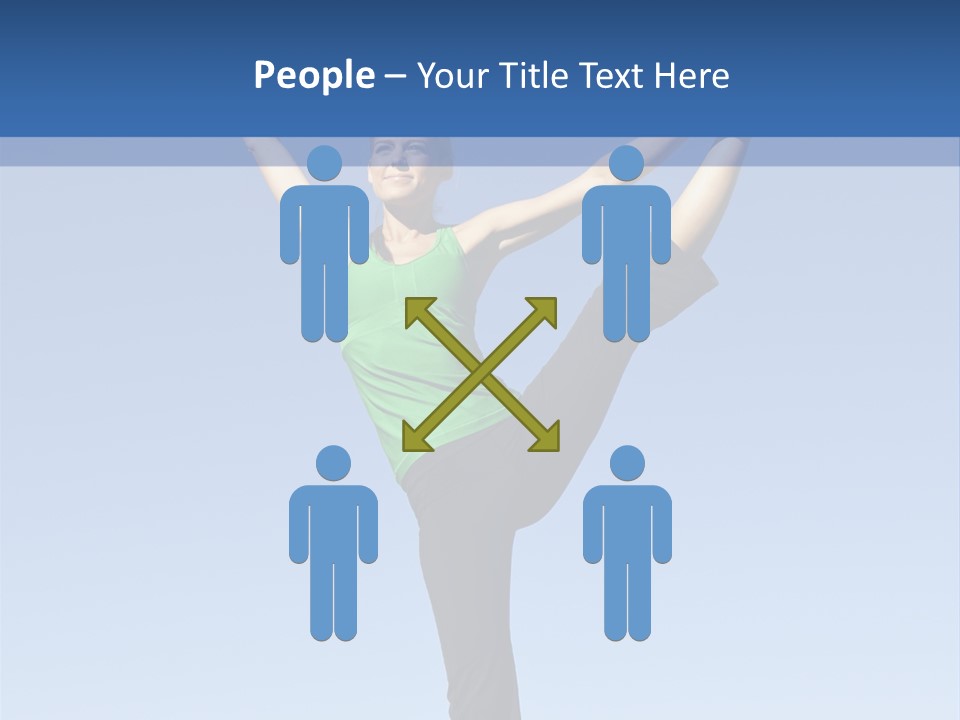 Gymnastics Lifestyle Stretch PowerPoint Template