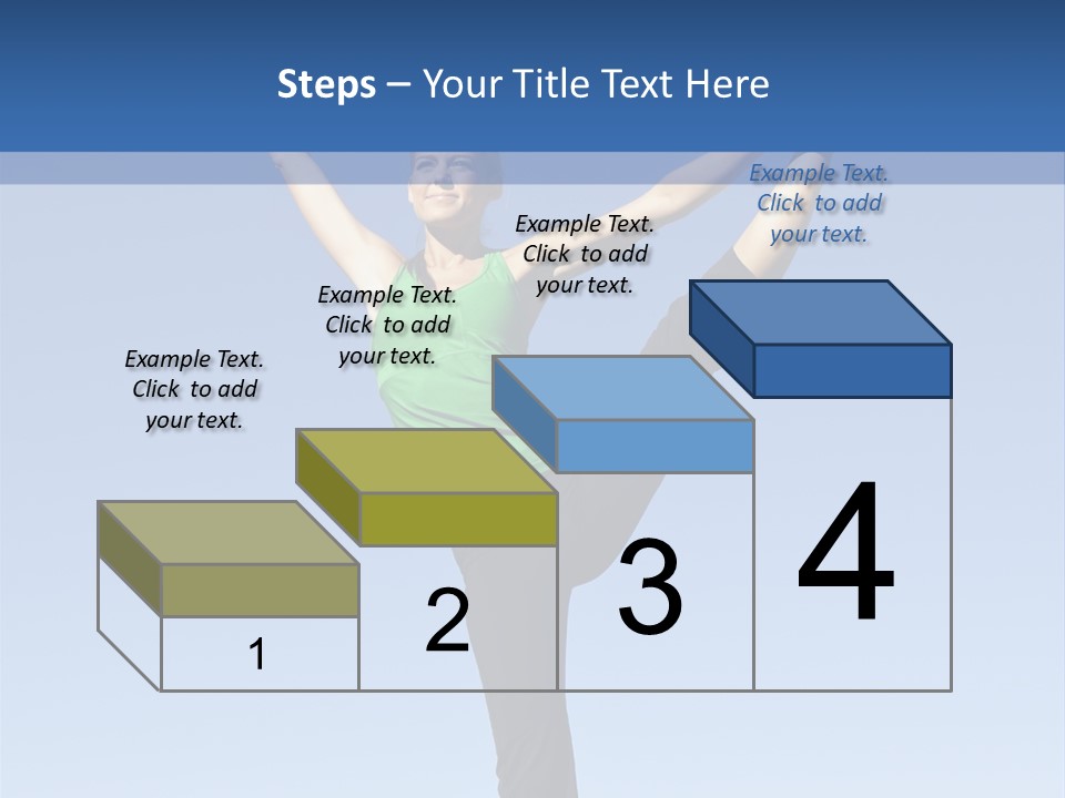 Gymnastics Lifestyle Stretch PowerPoint Template