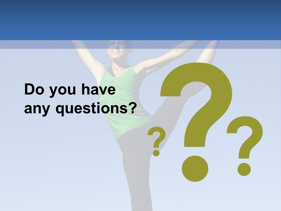 Gymnastics Lifestyle Stretch PowerPoint Template