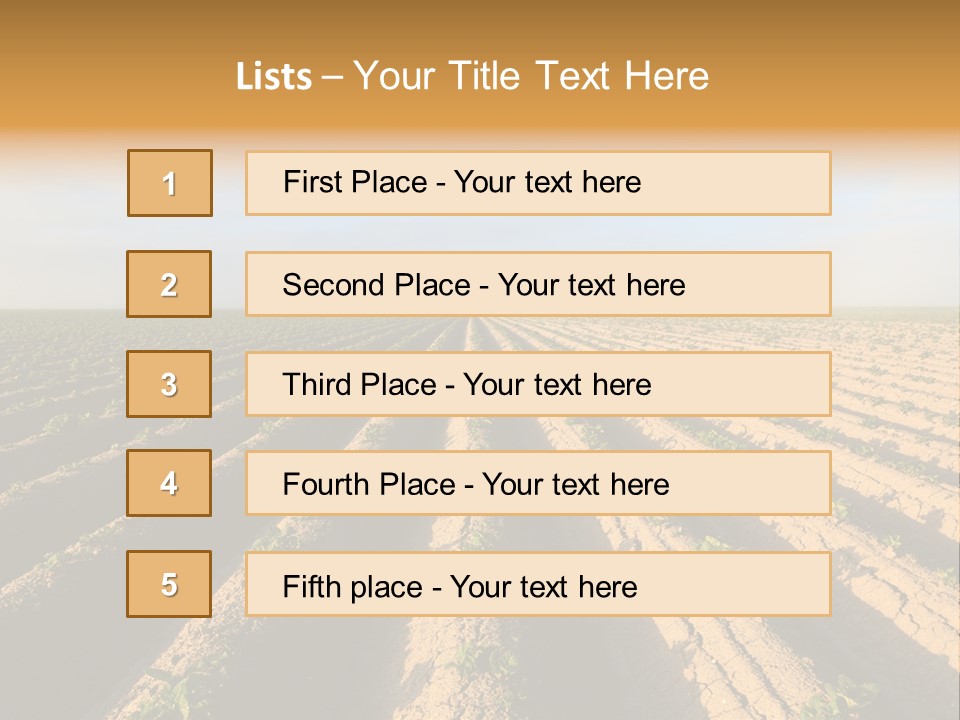 Growing Countryside Field PowerPoint Template