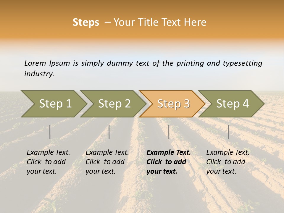 Growing Countryside Field PowerPoint Template