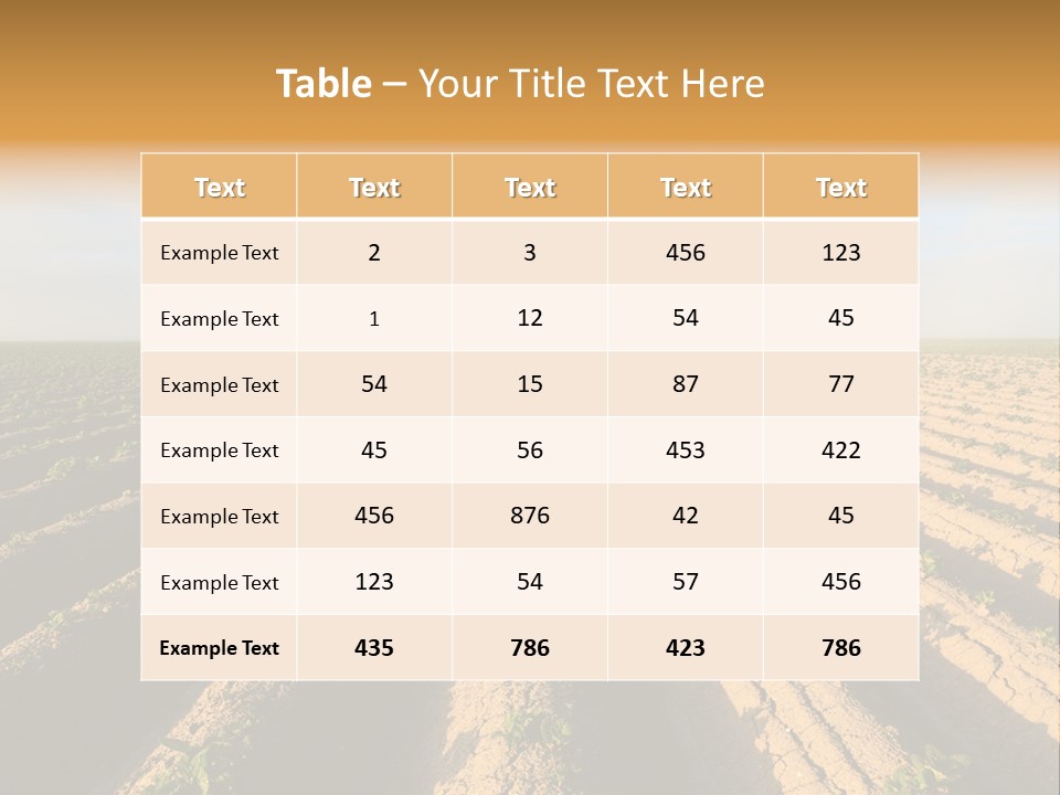 Growing Countryside Field PowerPoint Template