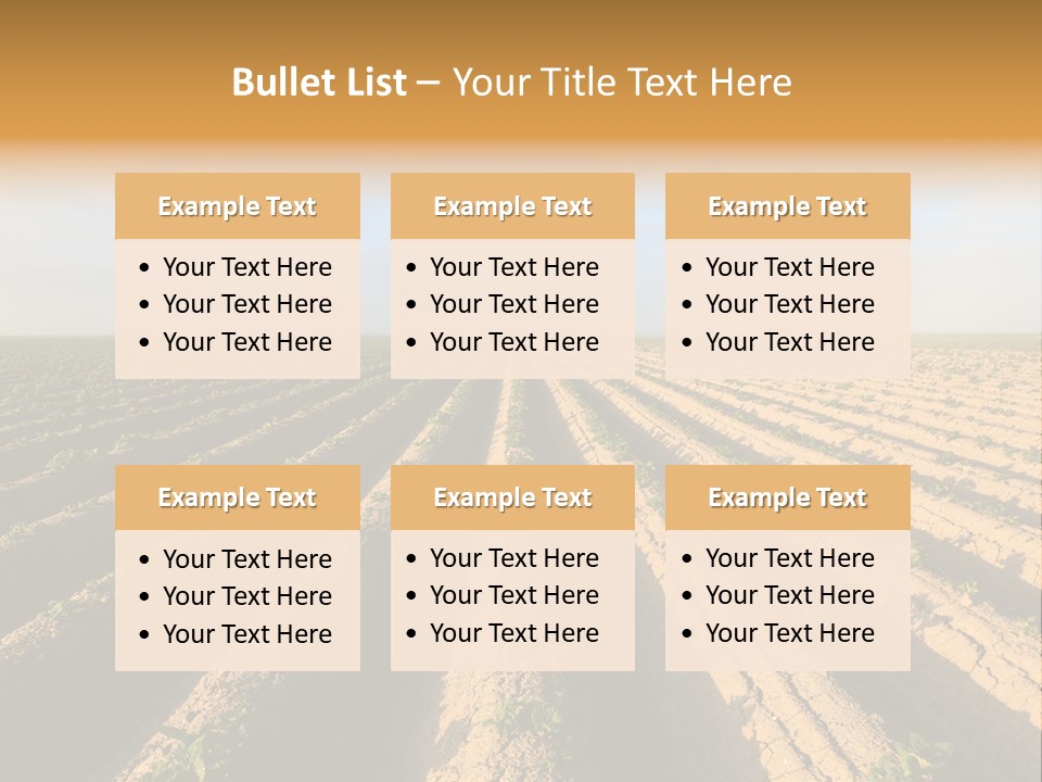 Growing Countryside Field PowerPoint Template