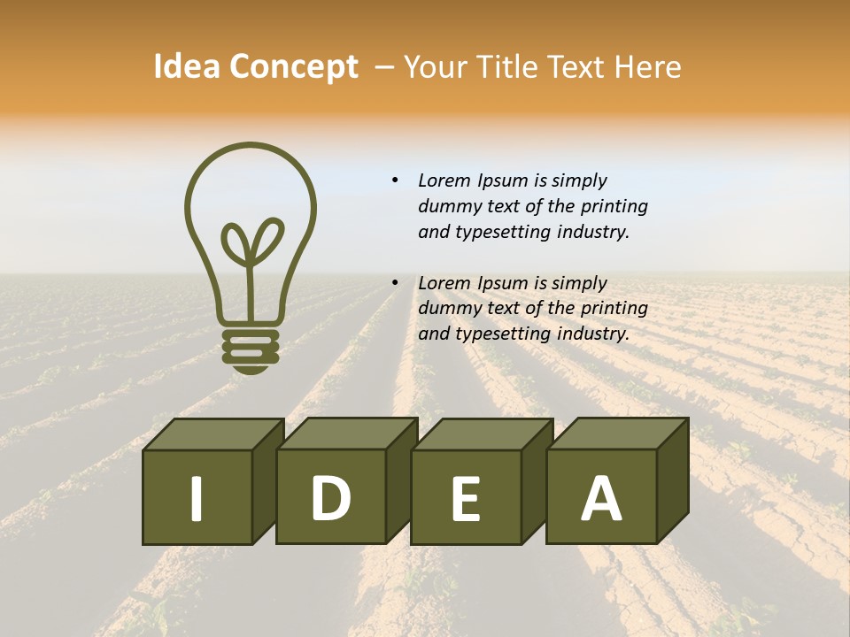 Growing Countryside Field PowerPoint Template