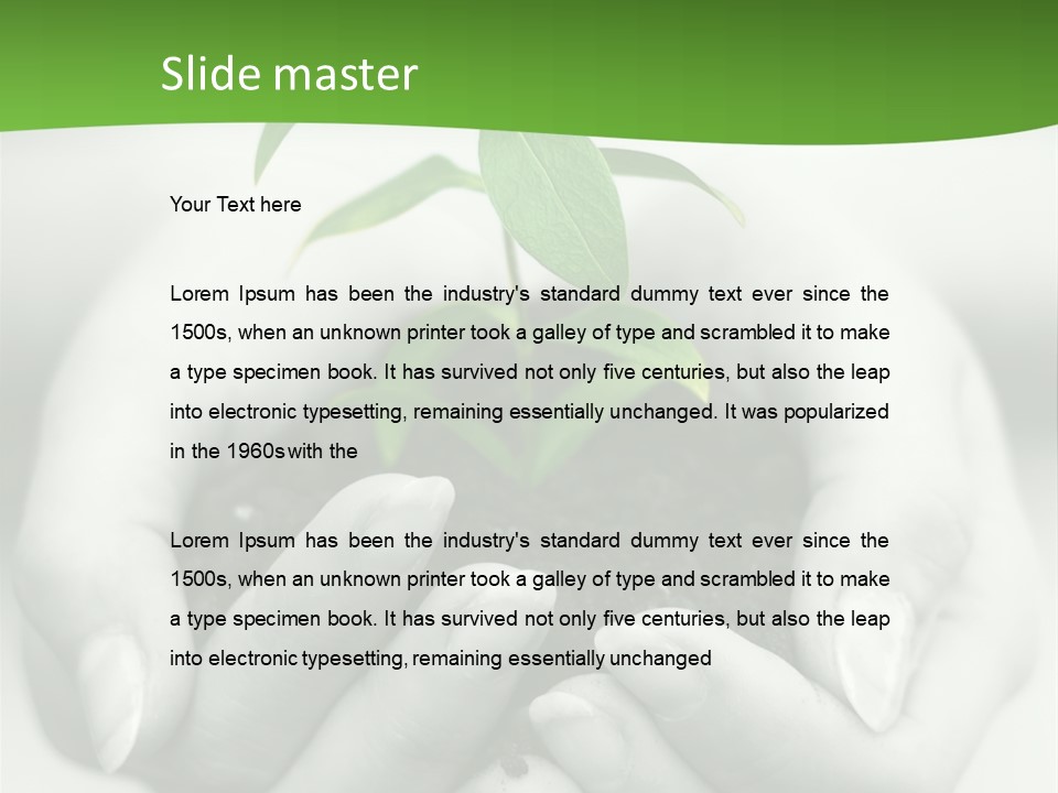 Woman Light Young PowerPoint Template