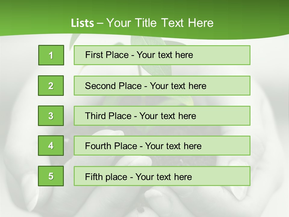 Woman Light Young PowerPoint Template