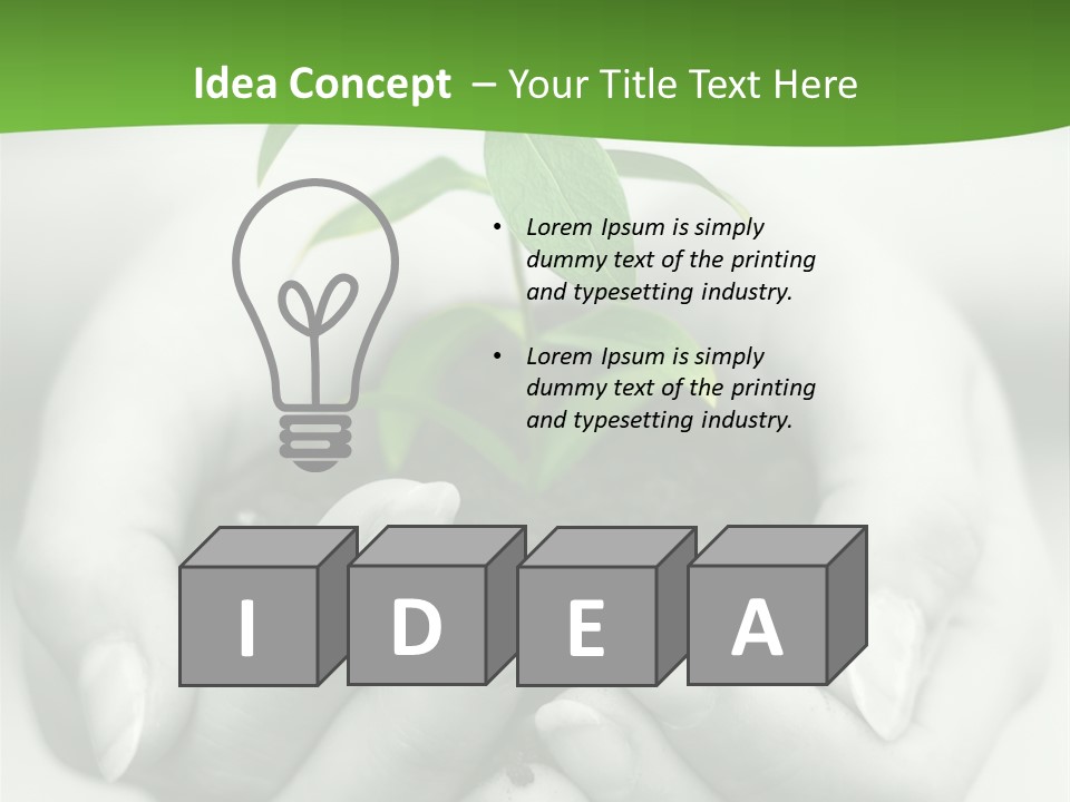 Woman Light Young PowerPoint Template