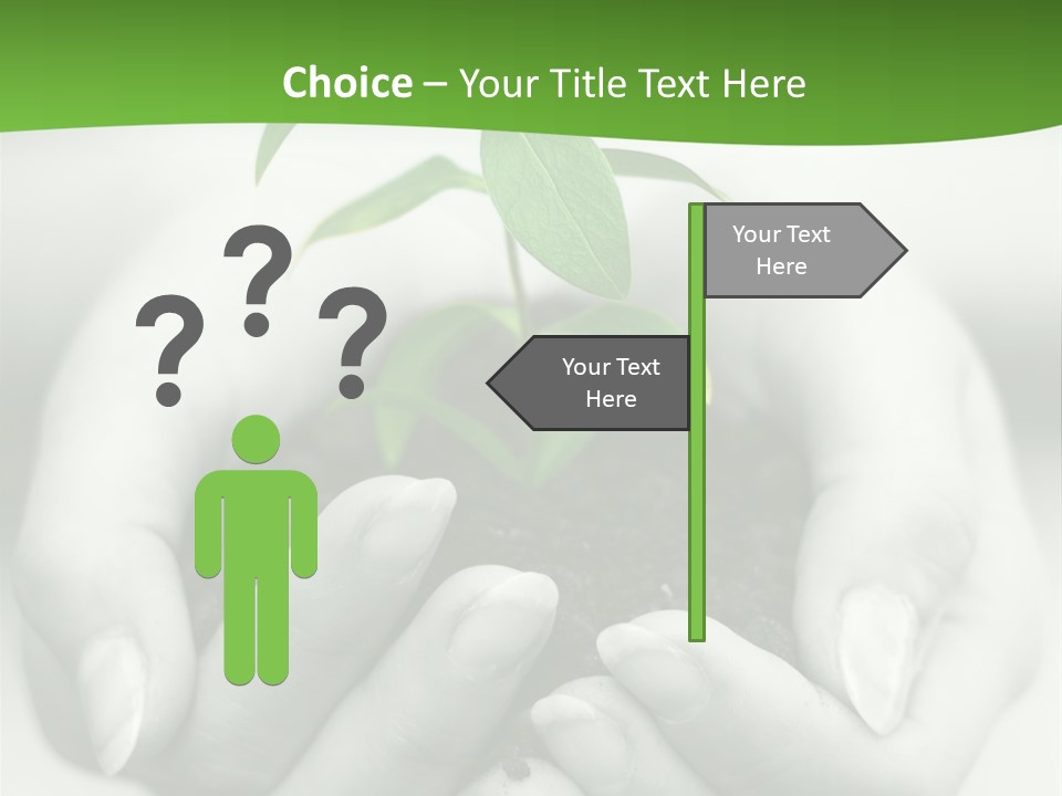 Woman Light Young PowerPoint Template