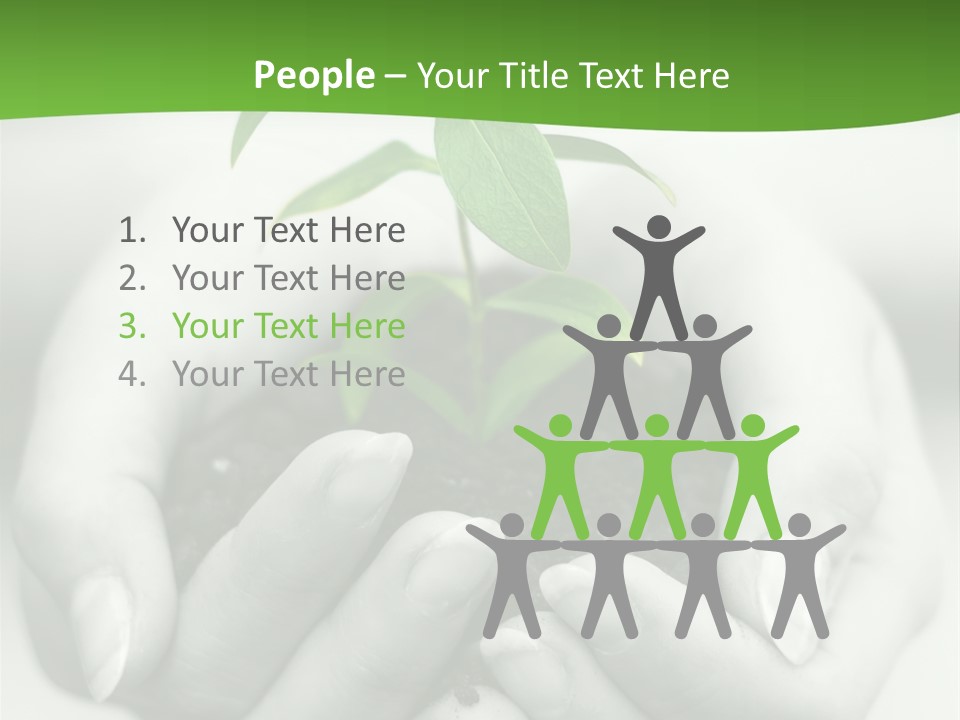 Woman Light Young PowerPoint Template