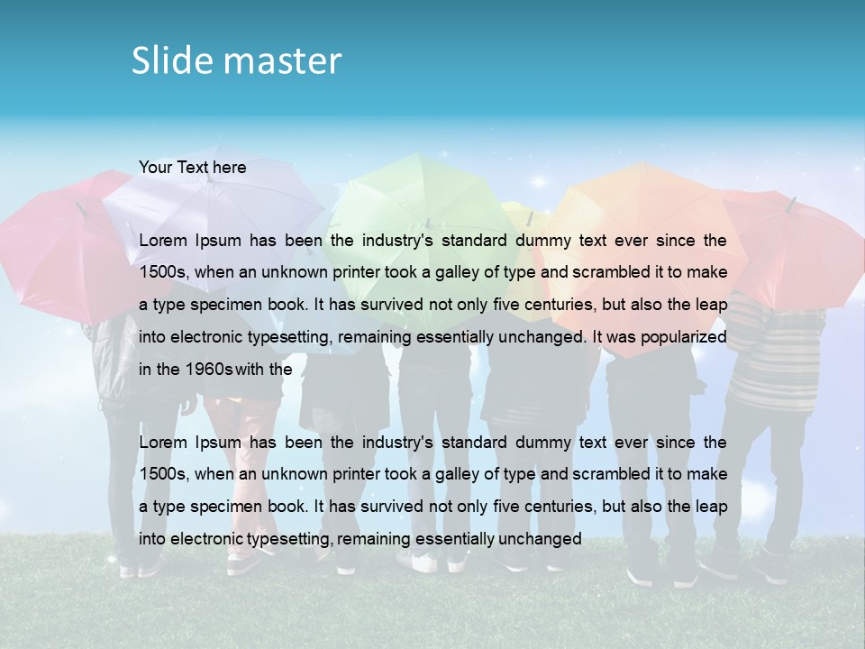 Colorful Sunshine Happy PowerPoint Template