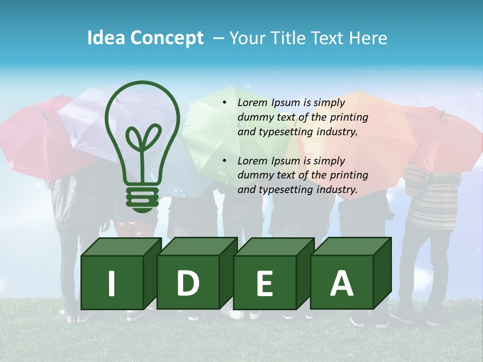 Colorful Sunshine Happy PowerPoint Template