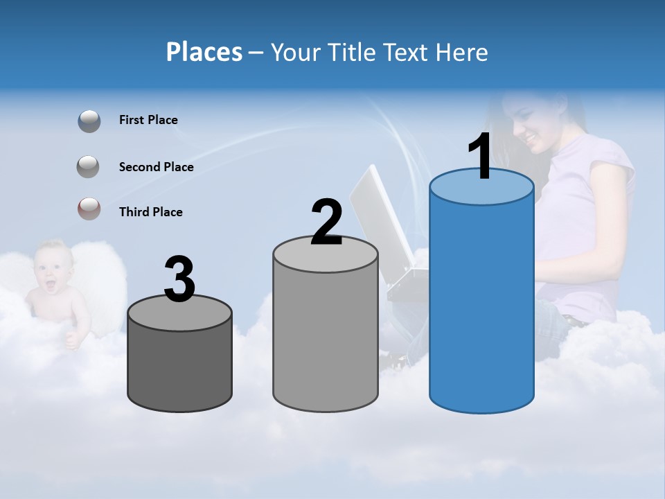 Angel Baby Internet PowerPoint Template
