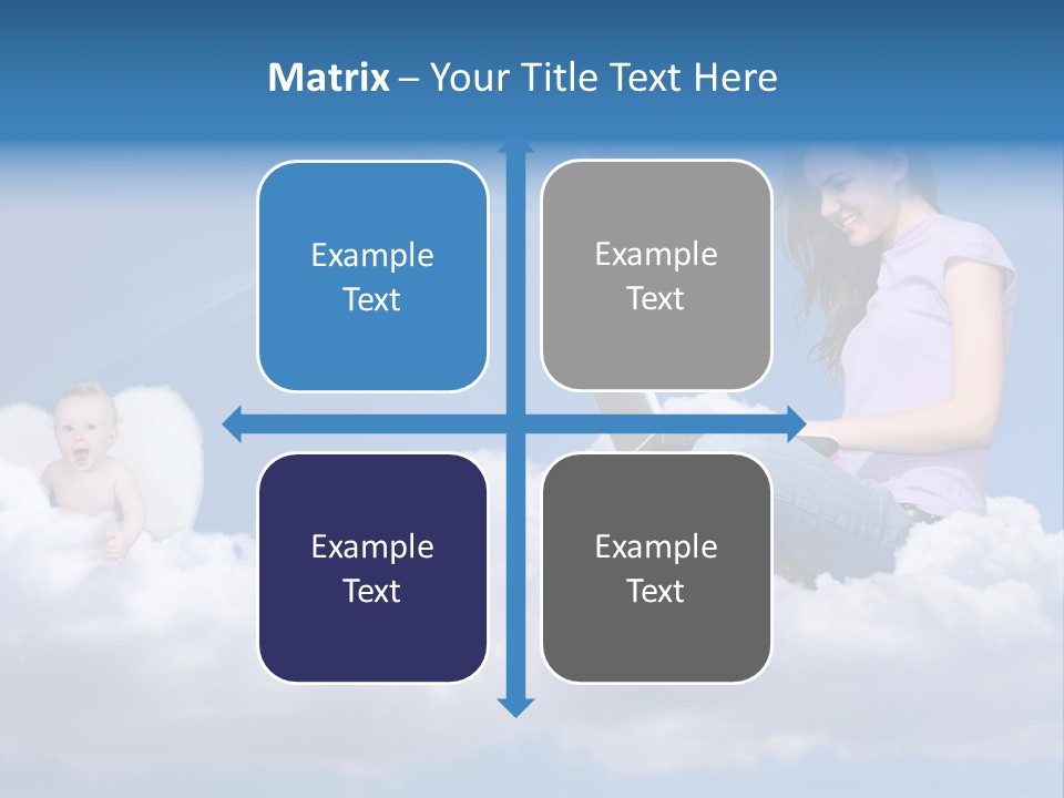 Angel Baby Internet PowerPoint Template