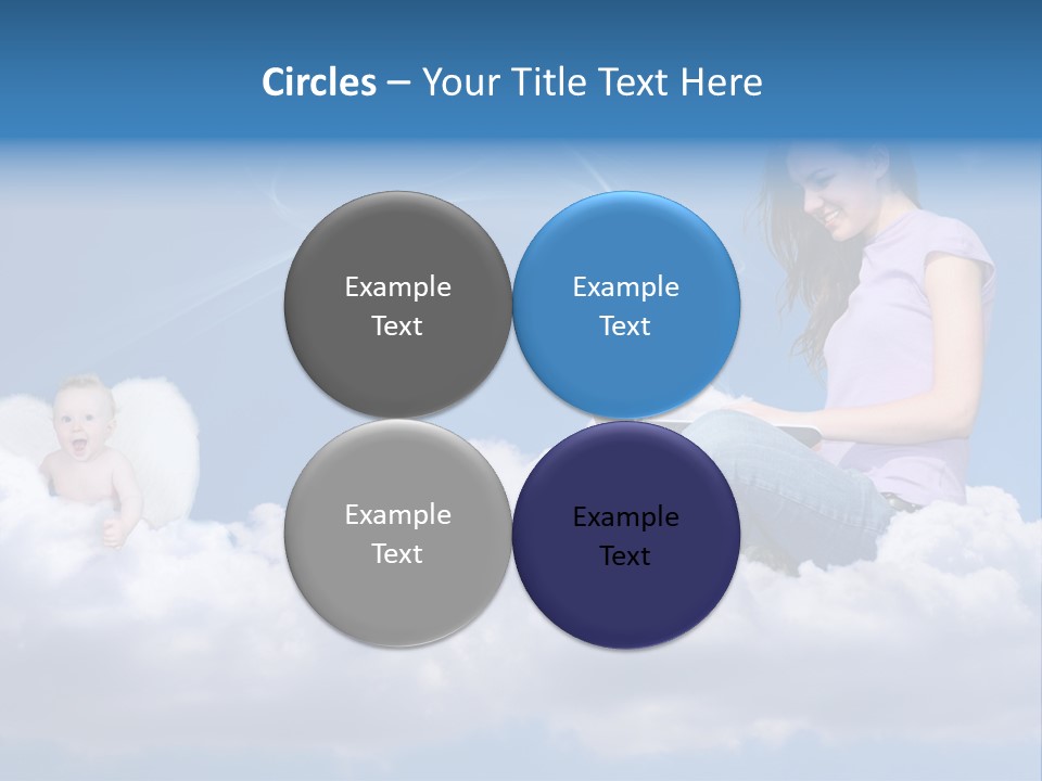 Angel Baby Internet PowerPoint Template