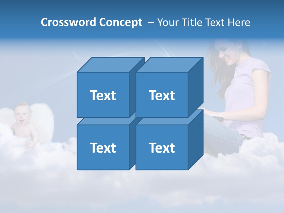Angel Baby Internet PowerPoint Template