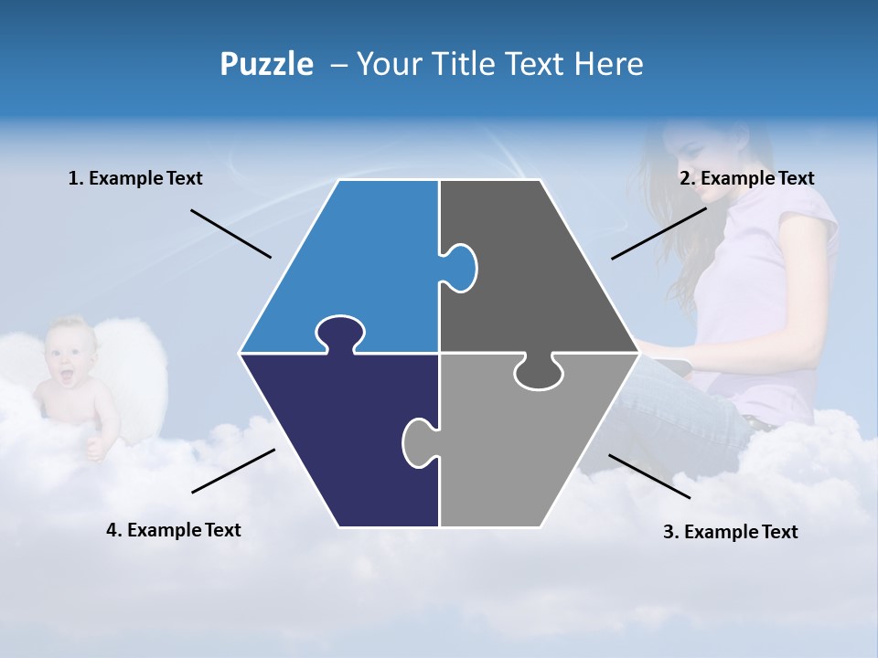 Angel Baby Internet PowerPoint Template