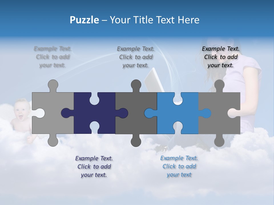 Angel Baby Internet PowerPoint Template