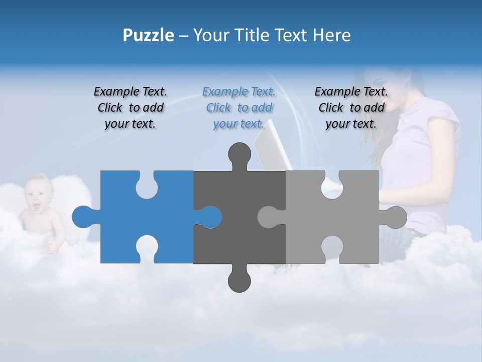 Angel Baby Internet PowerPoint Template