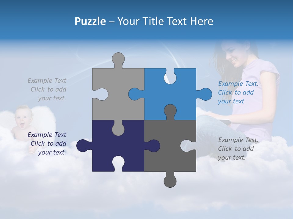 Angel Baby Internet PowerPoint Template