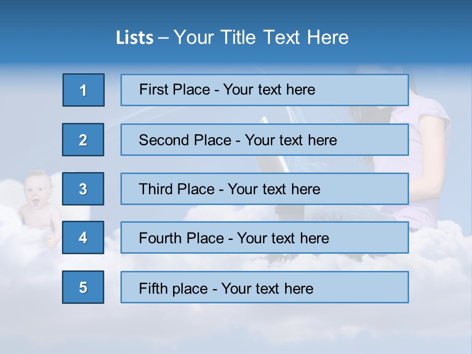Angel Baby Internet PowerPoint Template