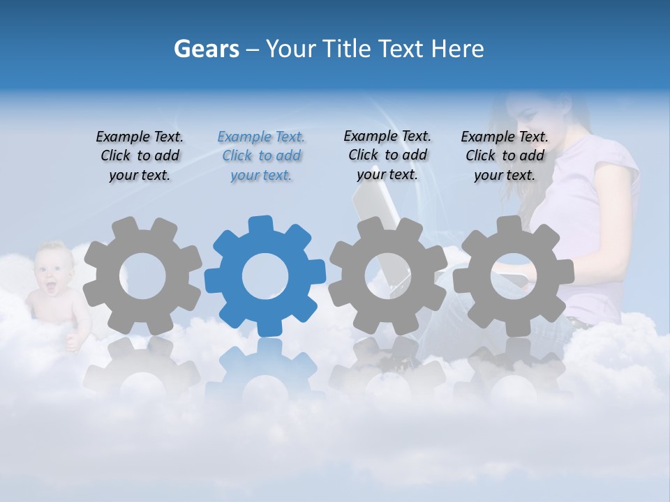 Angel Baby Internet PowerPoint Template