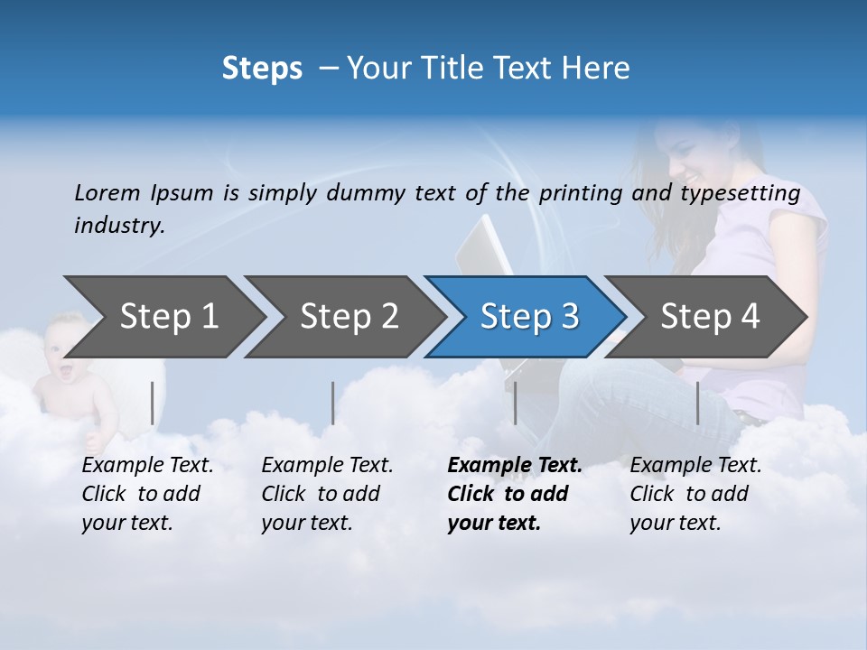 Angel Baby Internet PowerPoint Template