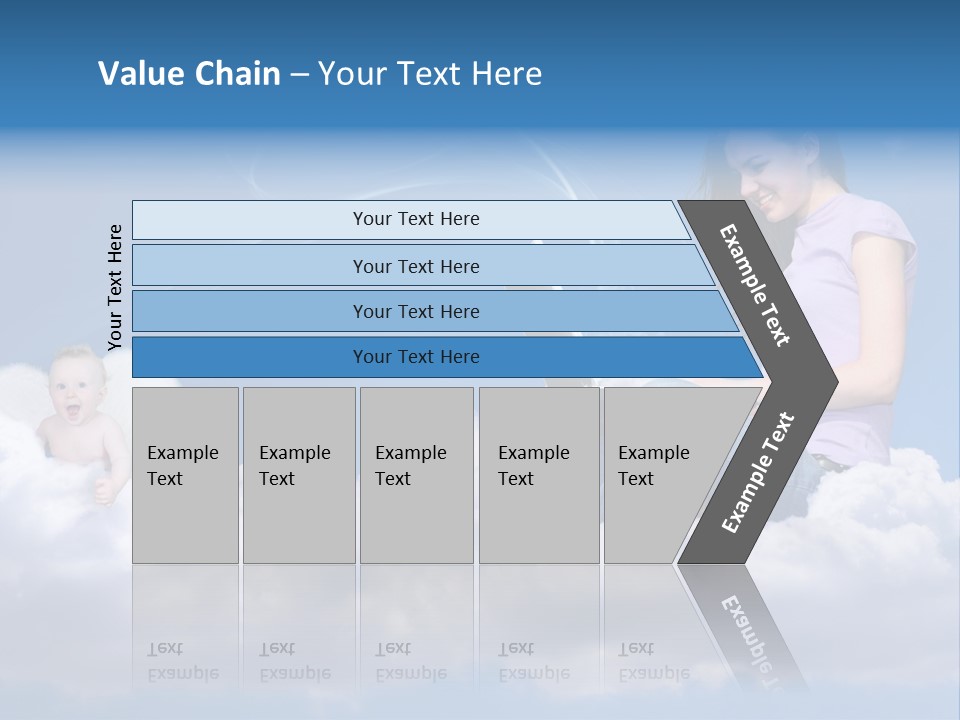 Angel Baby Internet PowerPoint Template