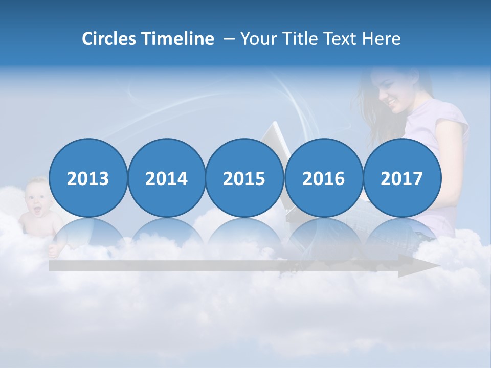 Angel Baby Internet PowerPoint Template