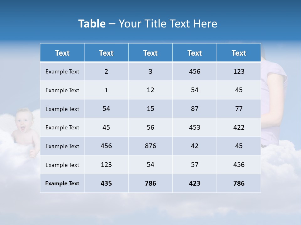 Angel Baby Internet PowerPoint Template