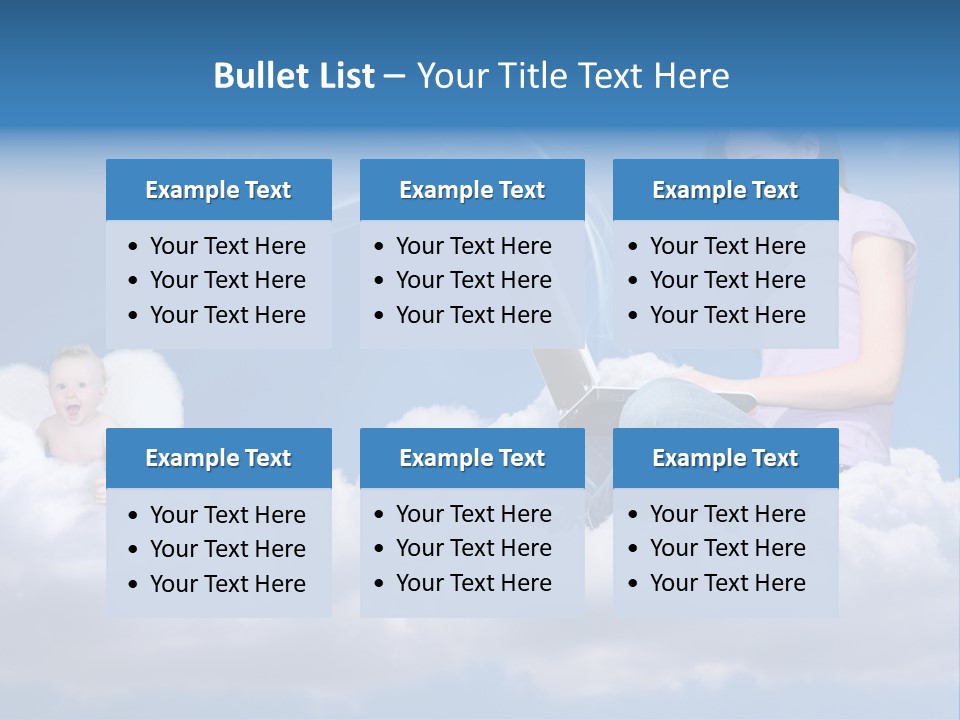 Angel Baby Internet PowerPoint Template