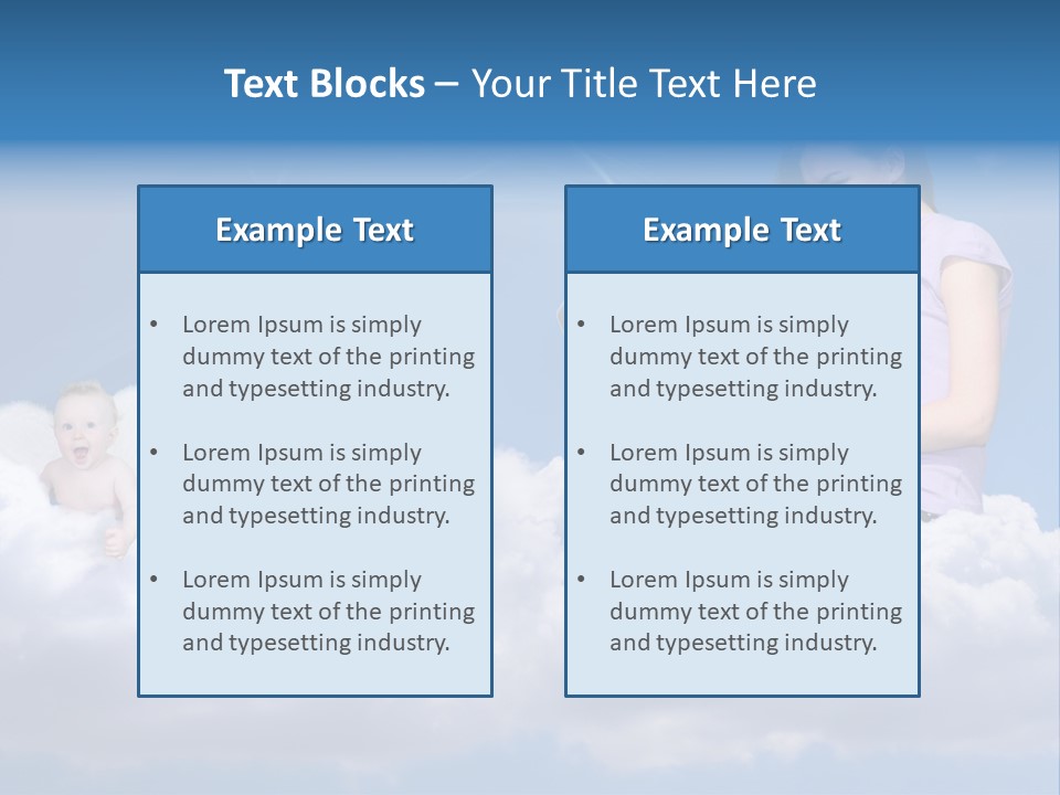 Angel Baby Internet PowerPoint Template