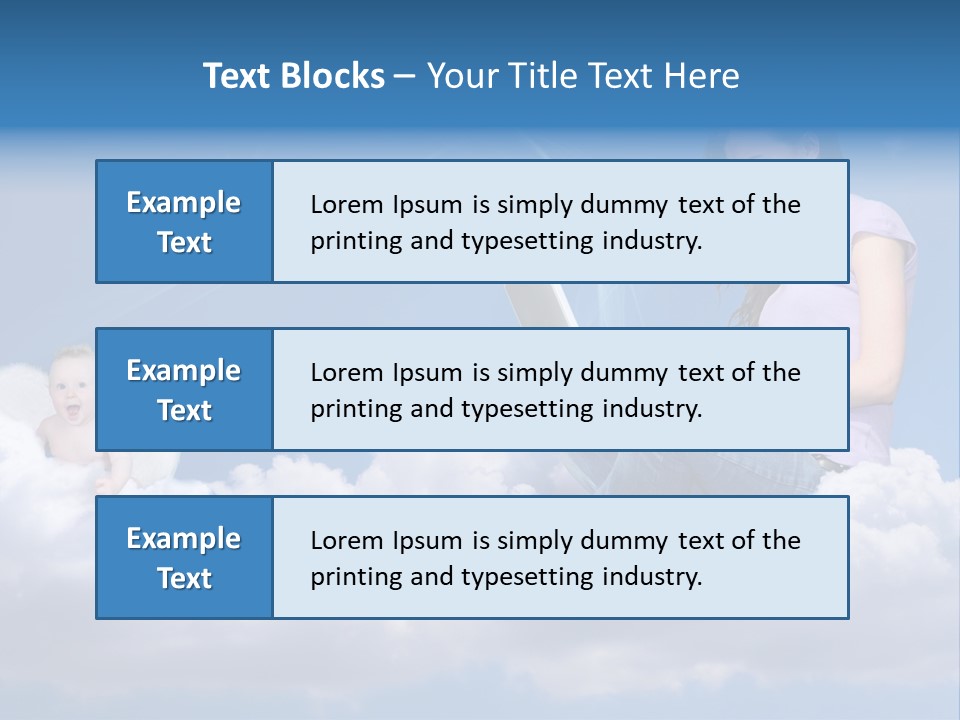 Angel Baby Internet PowerPoint Template