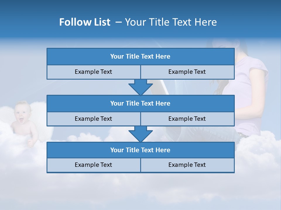 Angel Baby Internet PowerPoint Template