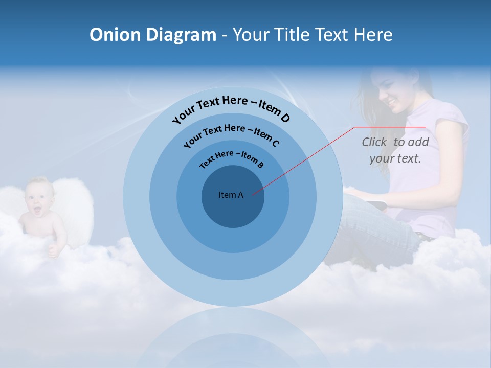 Angel Baby Internet PowerPoint Template