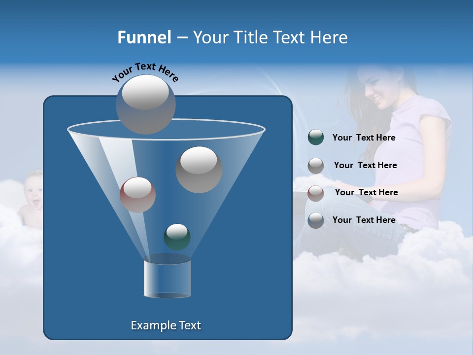 Angel Baby Internet PowerPoint Template