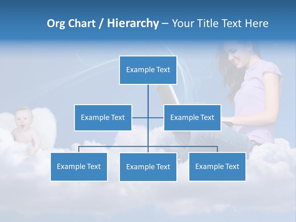 Angel Baby Internet PowerPoint Template