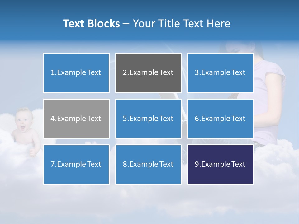 Angel Baby Internet PowerPoint Template