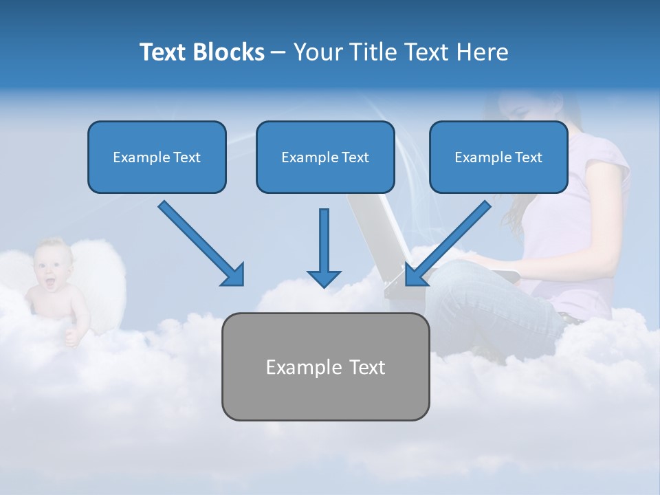 Angel Baby Internet PowerPoint Template
