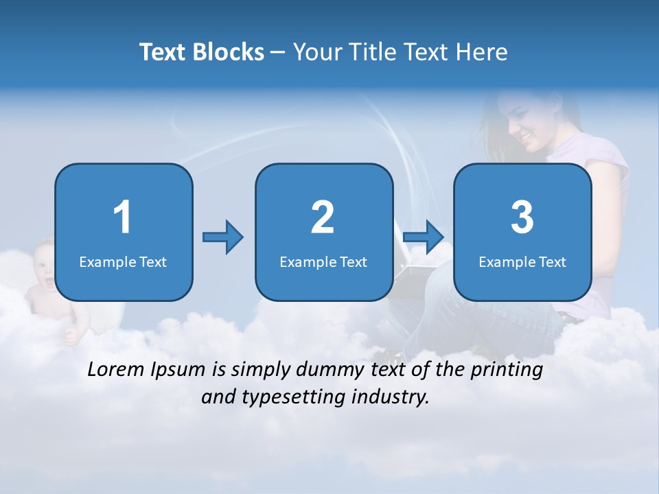 Angel Baby Internet PowerPoint Template