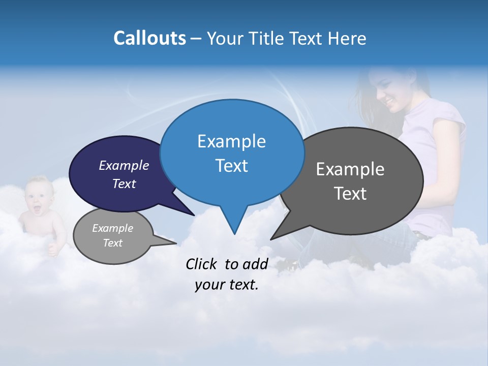 Angel Baby Internet PowerPoint Template