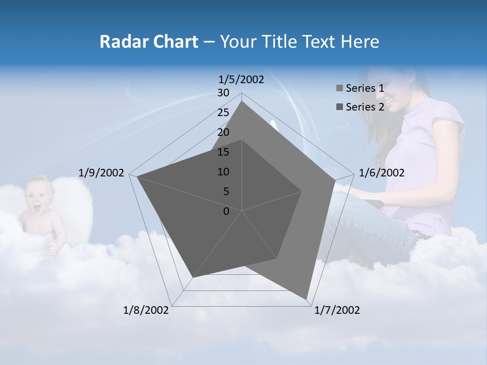 Angel Baby Internet PowerPoint Template